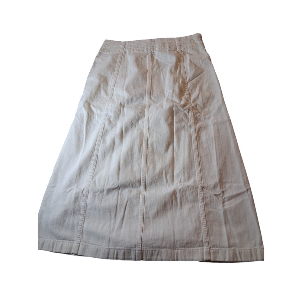 Madewell Women's White Long Denim Maxi Skirt Women's Waist 26 NWT